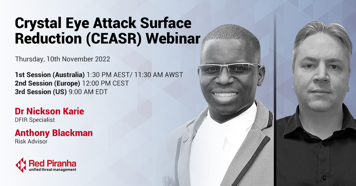 Crystal Eye Attack Surface Reduction (CEASR) Webinar