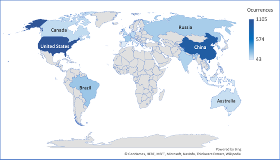 Cyber Security Threat Geolocations April 29 - May 5 2019