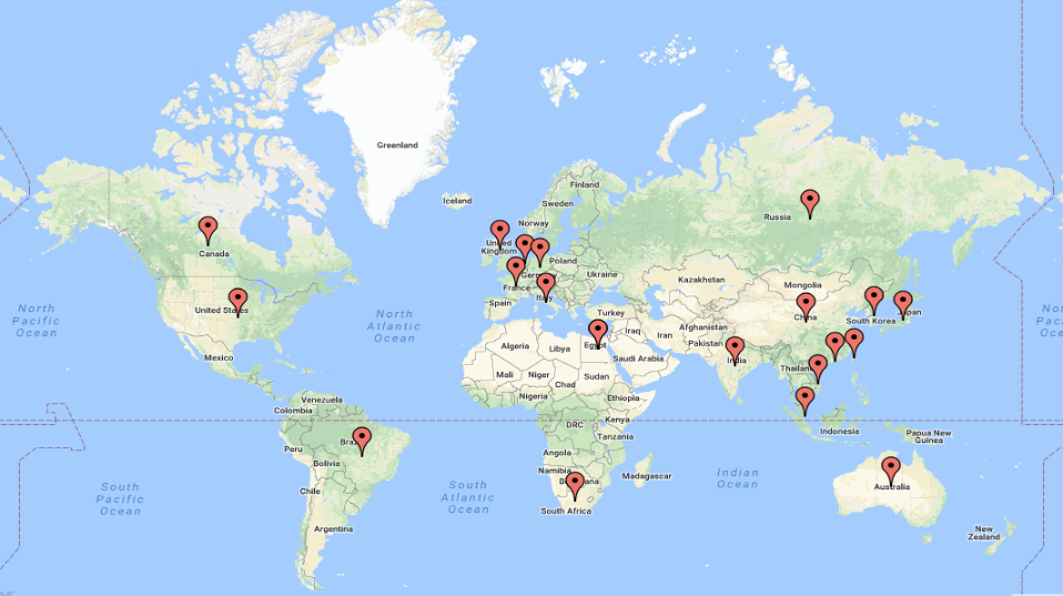 Cyber Security Threat Geolocations July 23-29